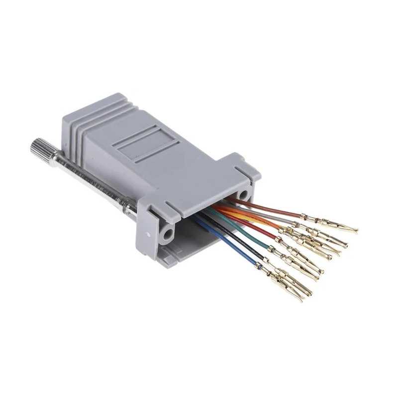 RS PRO D-Sub Adapter 9-Way D-Sub Female to RJ45 Female Plug-in Connector Taiwan 625-6243
