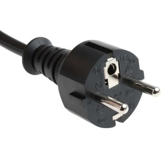 RS PRO Unterminated to CEE 7/7 Power Cord 2.5m 250V 10A Black PVC Jacket 626-6600