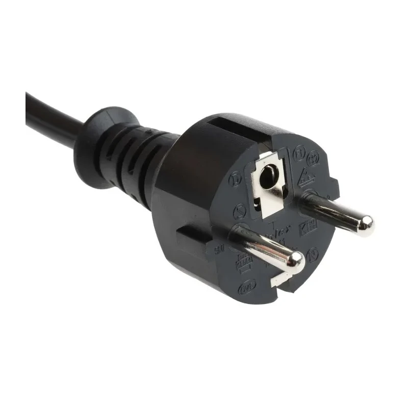 RS PRO Unterminated to CEE 7/7 Power Cord 2.5m 250V 10A Black PVC Jacket 626-6600