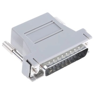 RS PRO D-Sub Adapter 25-Way D-Sub to Male Male RJ45 Female Female 45mm Plug-in Orientation 625-6259