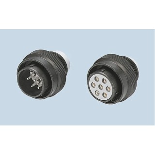 JAE Industrial Circular Connector Cable Plug 17 Contacts 26.9 mm IP55 Rated JL05 