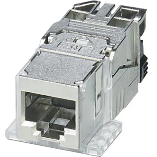 Phoenix Contact CUC Series RJ45 Connector Female Panel Mount Cat6a Shielded Straight 1 Port 8 Way RJ45