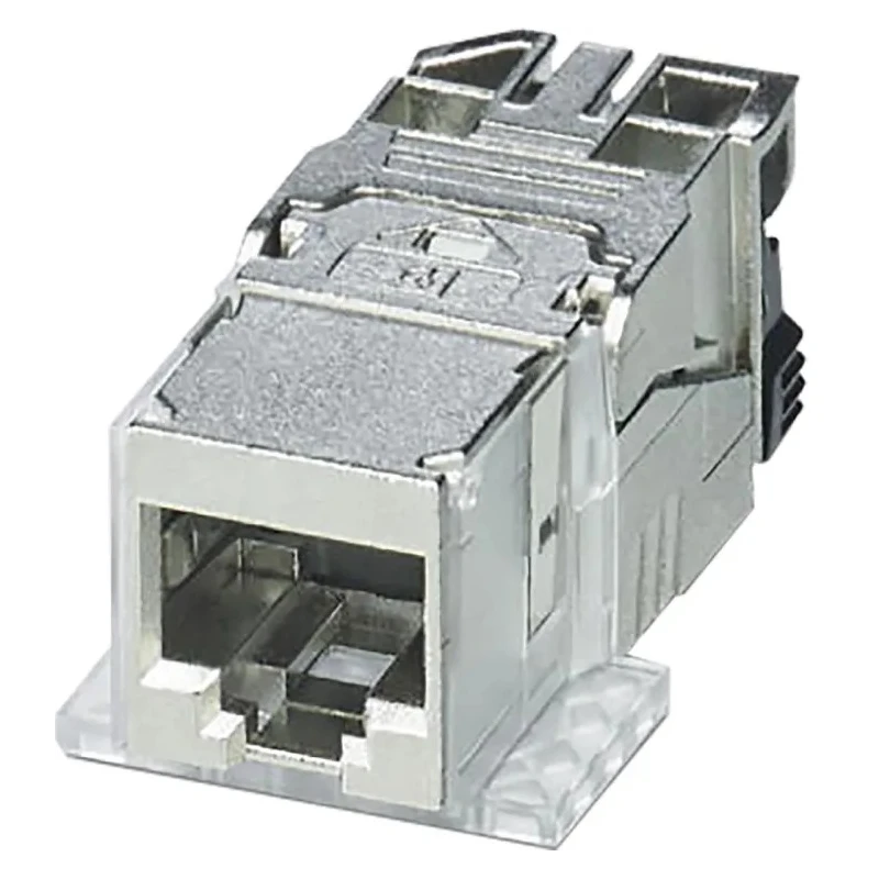 Phoenix Contact CUC Series RJ45 Connector Female Panel Mount Cat6a Shielded Straight 1 Port 8 Way RJ45