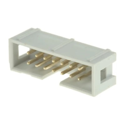 RS PRO Straight Through Hole PCB Header 14 Contacts 2.54 mm Pitch 2 Row Shrouded 625-7274
