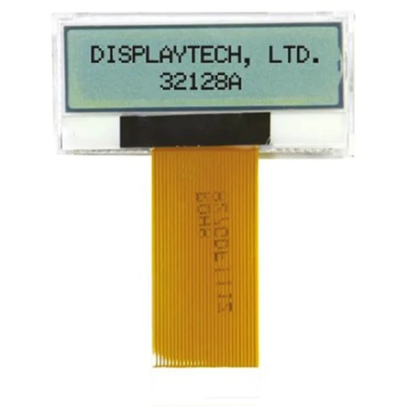 Displaytech Graphic LED LCD Monochrome Display 128 x 32 Pixel Resolution White on Black 32128A-FC-BW-3