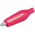 Sato Parts Red Crocodile Clip Brass Contact 3A Insulated C-4-S-R