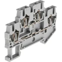 Phoenix Contact Double Level Terminal Block Grey 0.08mm² to 4 mm² Wire Size 22A 500V STTB 2.5 Series 3031270