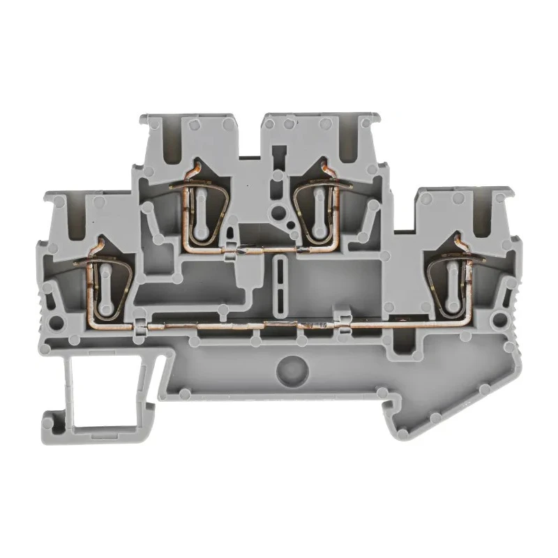 Phoenix Contact Double Level Terminal Block Grey 0.08mm² to 4 mm² Wire Size 22A 500V STTB 2.5 Series 3031270