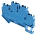 Phoenix Contact Double Level Terminal Block Blue 0.08mm² to 4 mm² 22A 500V Spring Cage Termination 3031283