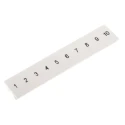 Phoenix Contact Marker Strip for Use with DIN Rail Terminal Blocks, White, Series ZB5.LGS :01 -10, Model 1050017:0001