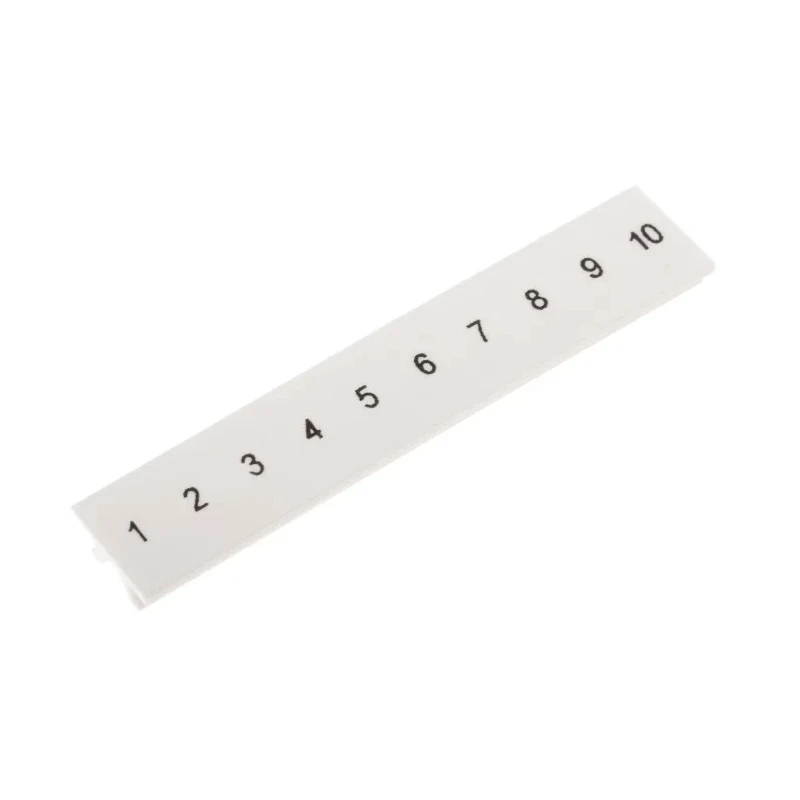 Phoenix Contact Marker Strip for Use with DIN Rail Terminal Blocks, White, Series ZB5.LGS :01 -10, Model 1050017:0001