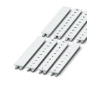 Phoenix Contact Marker Strip for Use with DIN Rail Terminal Blocks, White, Series ZB5.LGS :01 -10, Model 1050017:0001