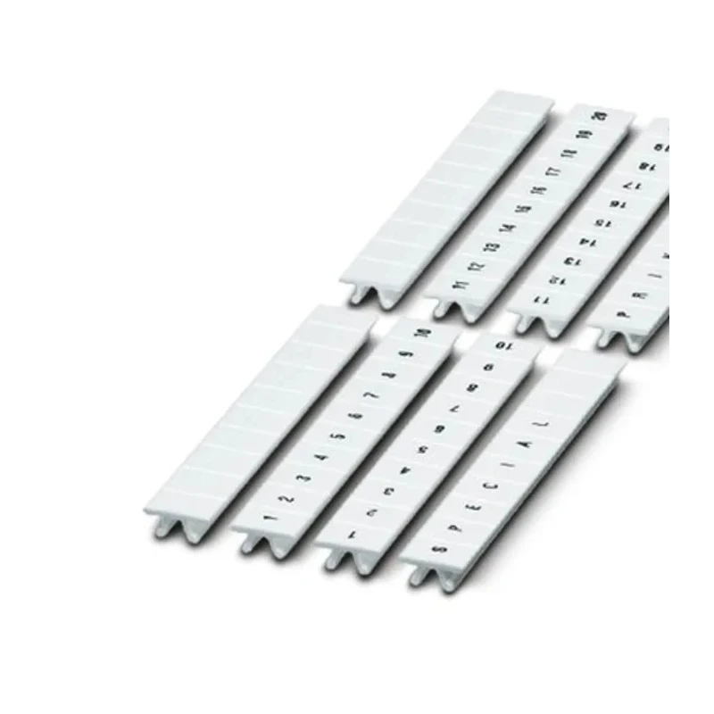 Phoenix Contact Marker Strip for Use with DIN Rail Terminal Blocks, White, Series ZB5.LGS :01 -10, Model 1050017:0001
