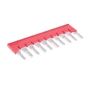 Phoenix Contact Jumper Bar for DIN Rail Terminal Blocks 10 Positions Red Copper FBS Series 3030323