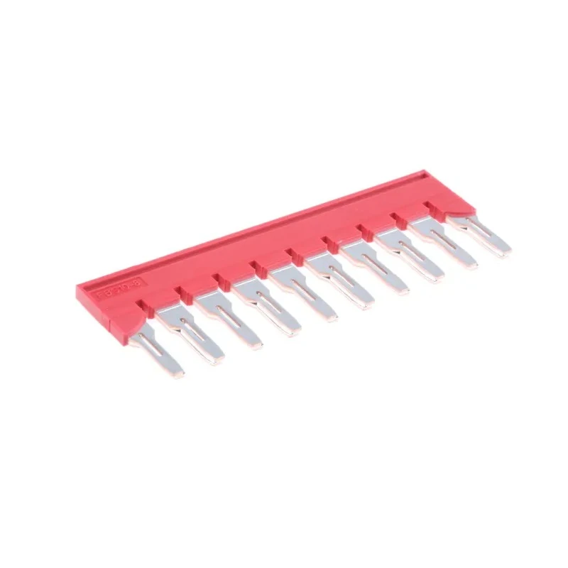 Phoenix Contact Jumper Bar for DIN Rail Terminal Blocks 10 Positions Red Copper FBS Series 3030323