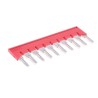 Phoenix Contact Jumper Bar for DIN Rail Terminal Blocks 10 Positions Red Copper FBS Series 3030323