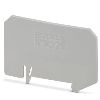 Phoenix Contact ATP-ST 6 Series Partition Plate 2mm Grey Polyamide for DIN Rail Terminal Blocks 3024481