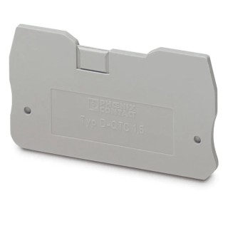 Phoenix Contact D-QTC 1.5 Series End Cover for Use with DIN Rail Terminal Blocks 3205161