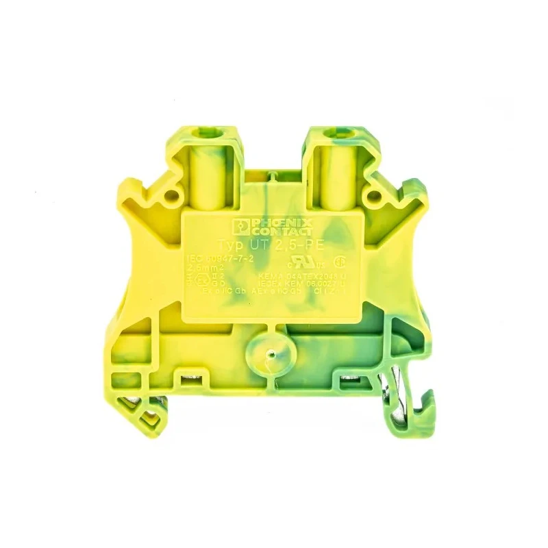 Phoenix Contact Earth Terminal Block 2 Connections 0.14-4 mm² 8kV Screw Termination ATEX 3044092