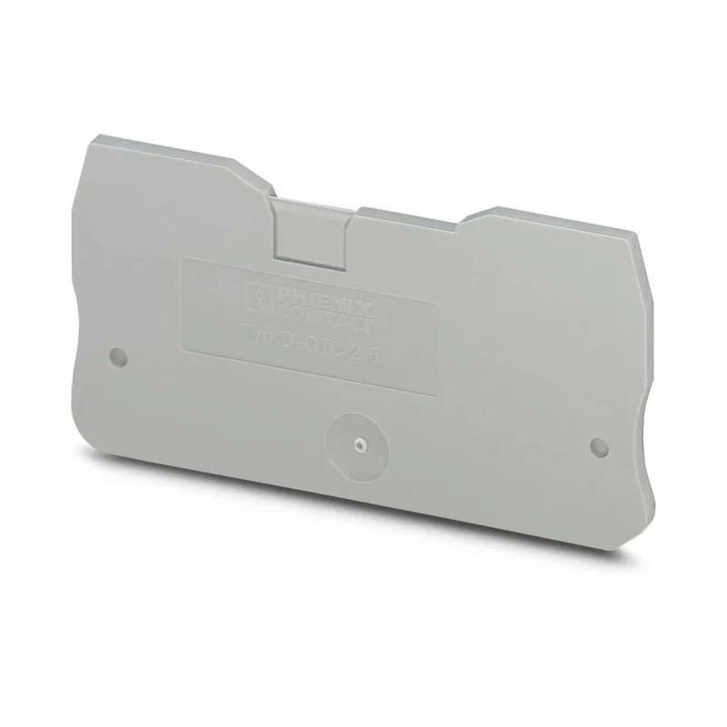 Phoenix Contact D-QTC 2.5 Series End Cover for DIN Rail Terminal Blocks 3206568