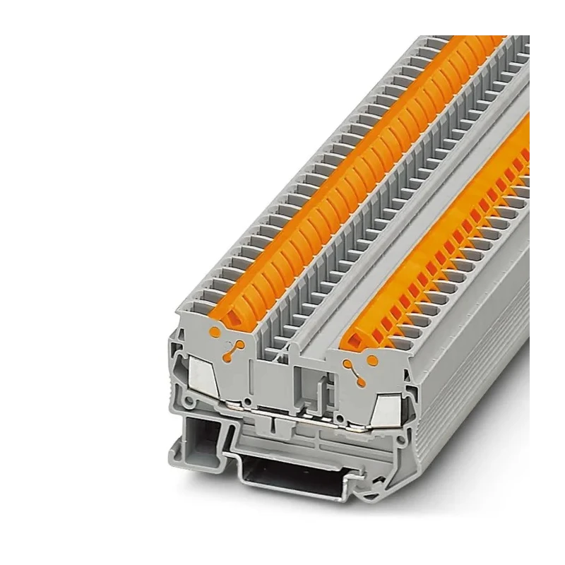 Phoenix Contact QTC 2.5 Series Feed Through Terminal Block, Grey, 24A, 800V, Quick Connect, 1-Level, IECEx 3206416