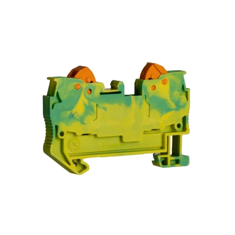Phoenix Contact QTC 2.5-PE Series Earth Terminal Block 1-Level Quick Connect 24A, 800V, 0.5-2.5 mm² 3206432