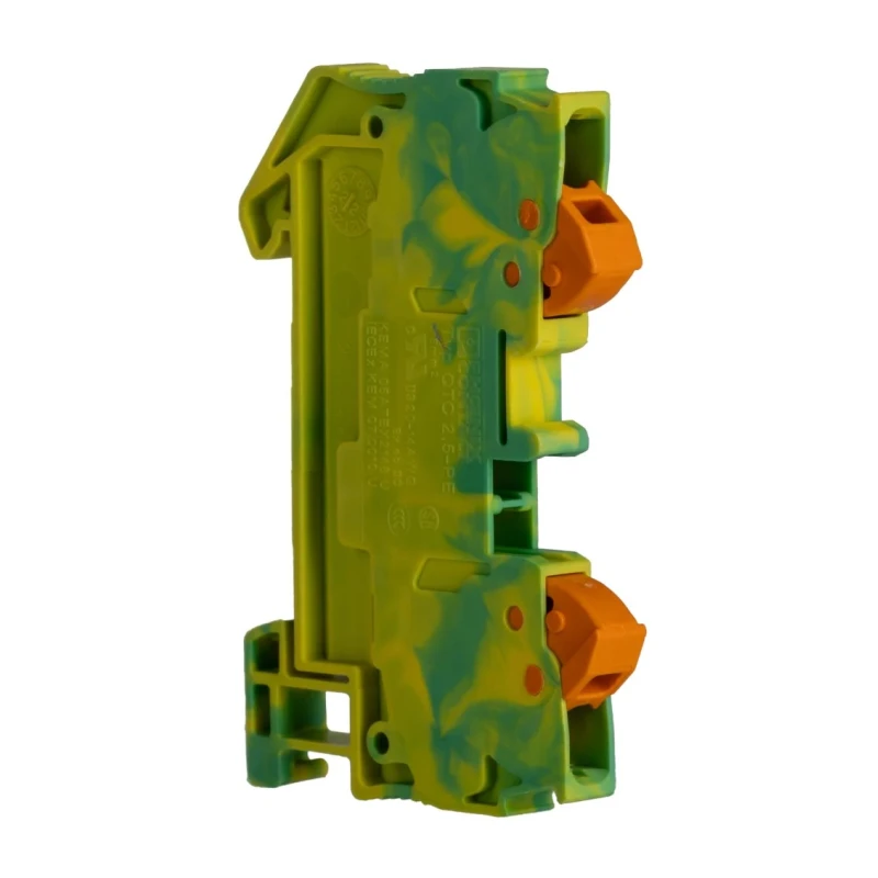 Phoenix Contact QTC 2.5-PE Series Earth Terminal Block 1-Level Quick Connect 24A, 800V, 0.5-2.5 mm² 3206432