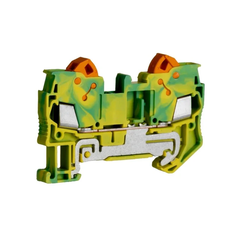 Phoenix Contact QTC 2.5-PE Series Earth Terminal Block 1-Level Quick Connect 24A, 800V, 0.5-2.5 mm² 3206432