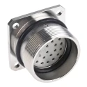 Lapp Circular Connector, 26 Contacts, Panel Mount, 23 mm Size, Socket Female, IP65 Rated, 7.5A, 1.5kV 50201203+00009004