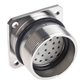 Lapp Circular Connector, 26 Contacts, Panel Mount, 23 mm Size, Socket Female, IP65 Rated, 7.5A, 1.5kV 50201203+00009004