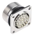 Lapp Circular Connector, 26 Contacts, Panel Mount, 23 mm Size, Socket Female, IP65 Rated, 7.5A, 1.5kV 50201203+00009004