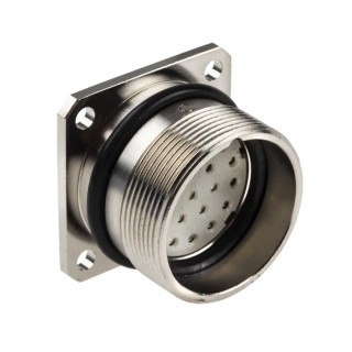 Lapp Circular Connector, Panel Mount, 21 Contacts, 23 mm Size, Socket Female, IP65 Rated, Copper Housing 50201203+00009172