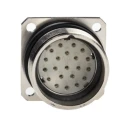 Lapp Circular Connector, Panel Mount, 21 Contacts, 23 mm Size, Socket Female, IP65 Rated, Copper Housing 50201203+00009172