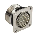 Lapp Circular Connector, Panel Mount, 21 Contacts, 23 mm Size, Socket Female, IP65 Rated, Copper Housing 50201203+00009172