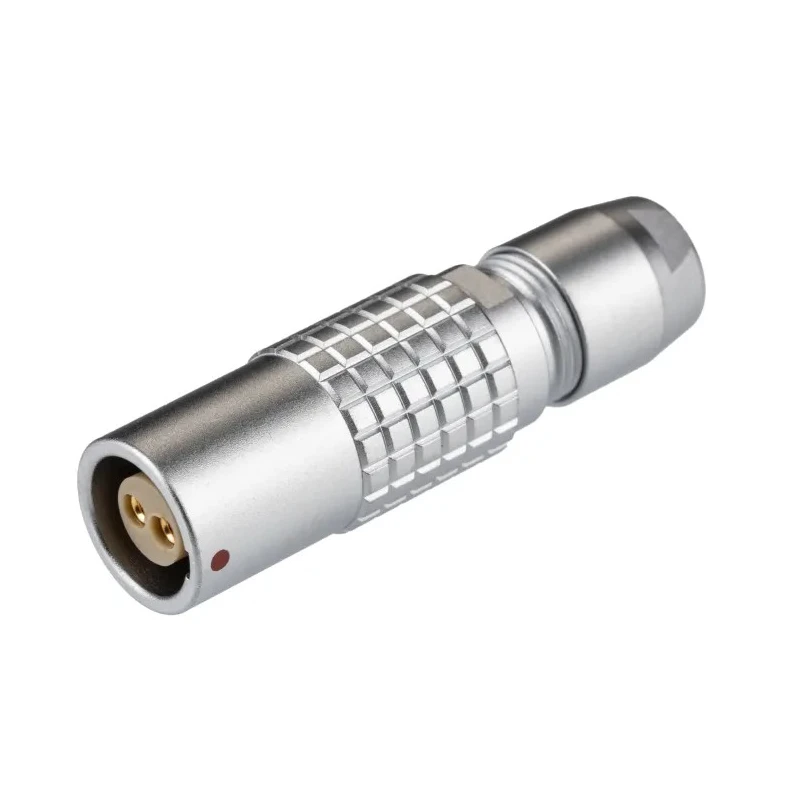 LEMO 2 Contacts Cable Socket Female Circular Connector IP50 Brass Housing PHG.1B.302.CLLD62