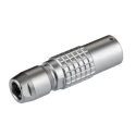 LEMO 2 Contacts Cable Socket Female Circular Connector IP50 Brass Housing PHG.1B.302.CLLD62