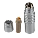 LEMO 2 Contacts Cable Socket Female Circular Connector IP50 Brass Housing PHG.1B.302.CLLD62