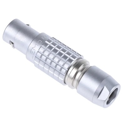 LEMO Circular Connector, 2 Contacts, Cable Mount, 12 mm Size, Plug, Male Contact, IP50 Protection, 1B FGG.1B.302.CLAD62