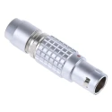 LEMO Circular Connector, 2 Contacts, Cable Mount, 12 mm Size, Plug, Male Contact, IP50 Protection, 1B FGG.1B.302.CLAD62