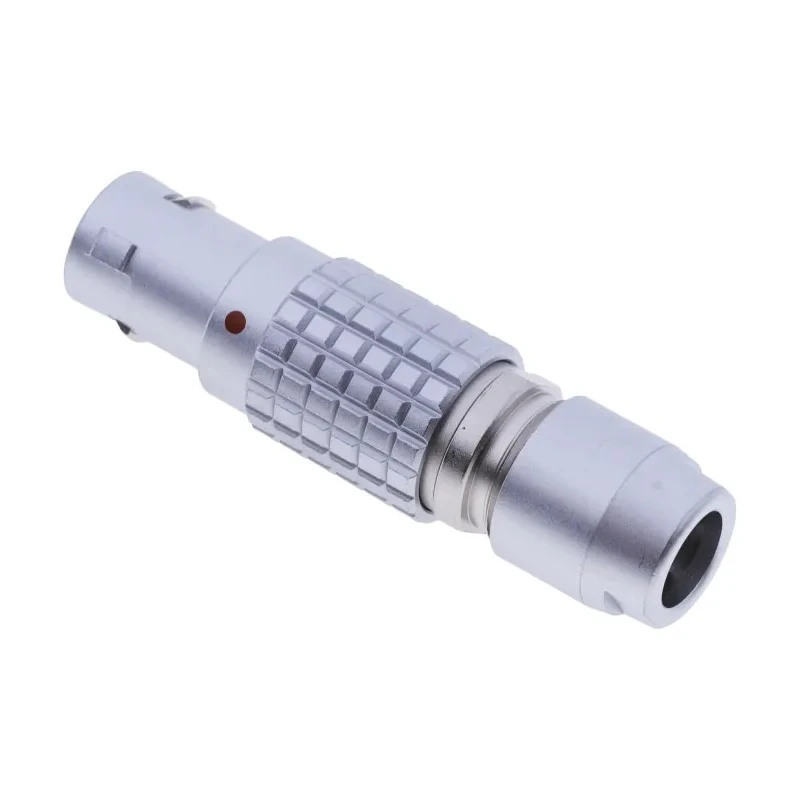 LEMO Circular Connector, 4 Contacts, Cable Mount, 12 mm Size, Plug Male, IP50 Protection, Brass Housing FGG.1B.304.CLAD62