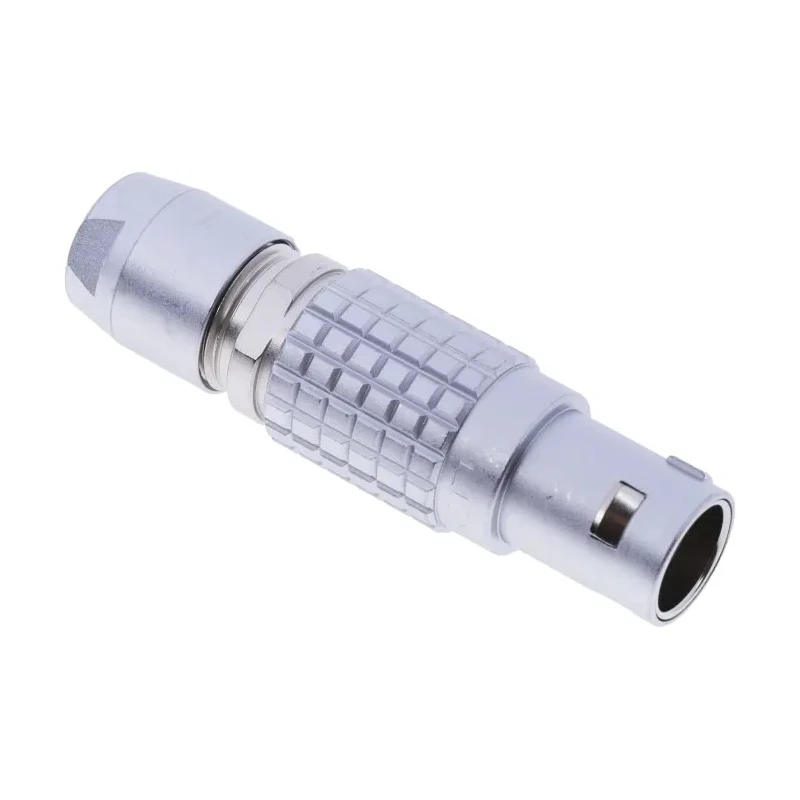 LEMO Circular Connector, 4 Contacts, Cable Mount, 12 mm Size, Plug Male, IP50 Protection, Brass Housing FGG.1B.304.CLAD62