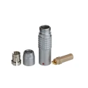 LEMO Circular Connector, 3 Contacts, Cable Mount, Socket Female, IP50, Brass Housing, 3V, 3A PHG.0B.303.CLLD52