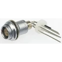 LEMO Circular Connector 2 Contacts Panel Mount 12 mm Socket Female IP50 0B Series EEG.0B.302.CLV