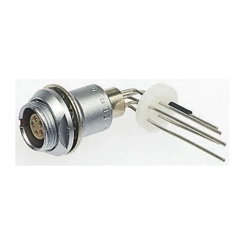 LEMO Circular Connector 2 Contacts Panel Mount 12 mm Socket Female IP50 0B Series EEG.0B.302.CLV