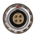LEMO Circular Connector 4 Contacts Panel Mount 10 mm Connector Socket Female IP50 0B Series EGG.0B.304.CLL