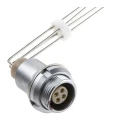 LEMO Circular Connector, 4 Contacts, Panel Mount, 12 mm, Socket, Female, IP50, 0B Series EEG.0B.304.CLV