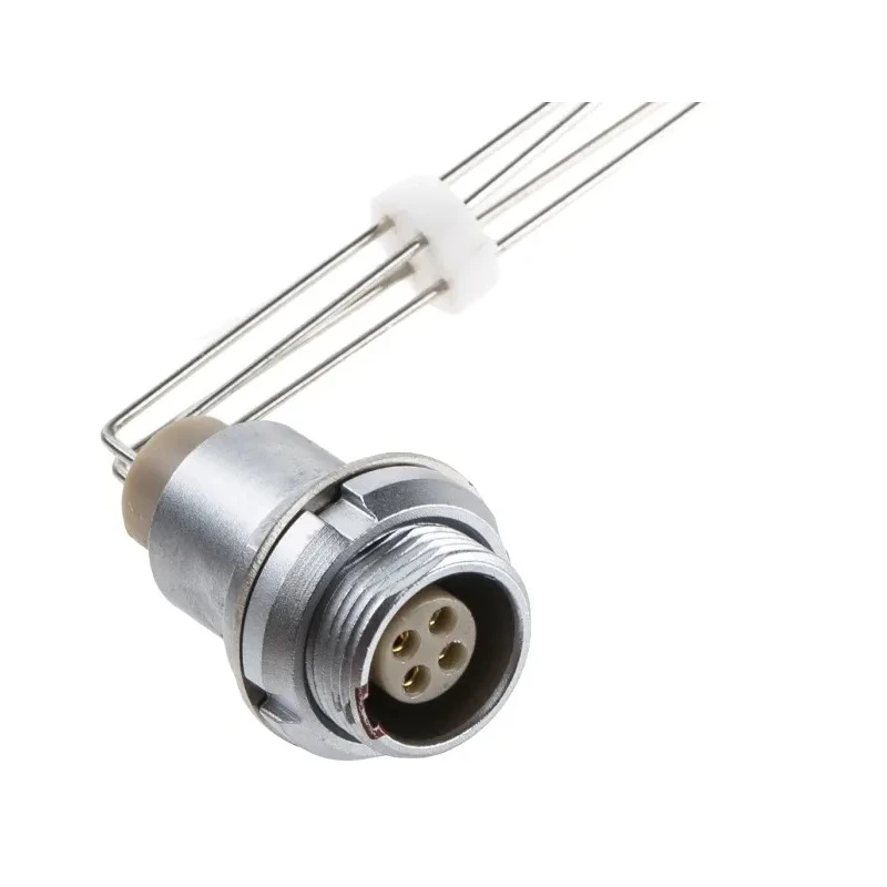 LEMO Circular Connector, 4 Contacts, Panel Mount, 12 mm, Socket, Female, IP50, 0B Series EEG.0B.304.CLV