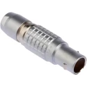 LEMO Industrial Circular Connector Cable Mount Plug 12 mm, 6 Contacts, Male Plug, IP50, 1B Series FGG.1B.306.CLAD52