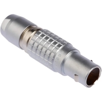 LEMO Industrial Circular Connector Cable Mount Plug 12 mm, 6 Contacts, Male Plug, IP50, 1B Series FGG.1B.306.CLAD52