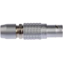 LEMO Industrial Circular Connector Cable Mount Plug 12 mm, 6 Contacts, Male Plug, IP50, 1B Series FGG.1B.306.CLAD52